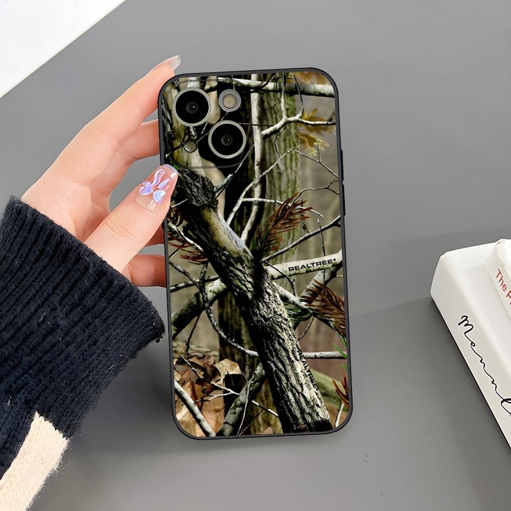 Камуфляжный чехол для телефона с рисунком оленьей охоты для iPhone 16 Plus 15 14 Pro Max 13 Mini 11 12 Xr X Xs 6 7 8 SE Plus Задняя крышка