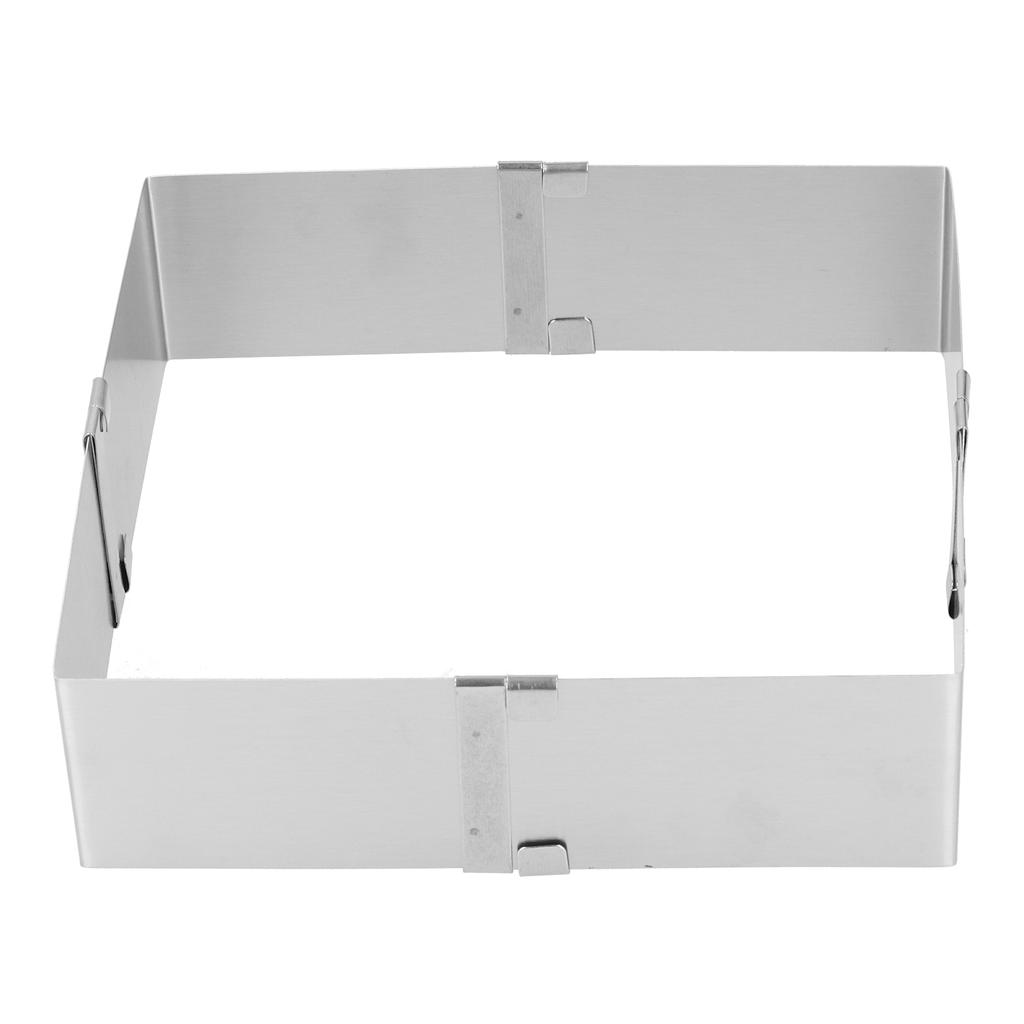 Квадратное кольцо для мусса из нержавеющей стали, выдвижная форма для печенья, торта, кухонные инструменты для выпечки своими руками, 10~18 см