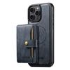 SUTENI M4 For iPhone 14 Pro Max Magnetic Case with Card Holder Cowhide Texture Leather Back Cover