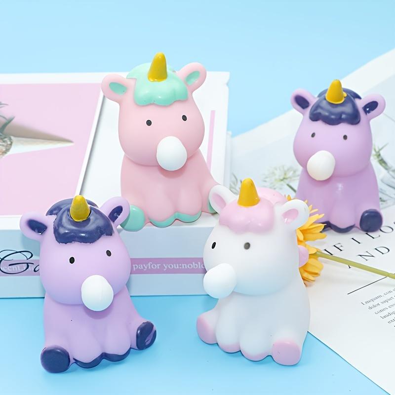 Squeeze Toy Cute Unicorn Squishy Toys Colorful Fidget Toys Stress Ball for Kids Adults Soft Squishies for Autism Focus Tool