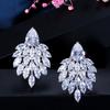 WWJ Delicate Prom Jewelry Zircon Stud Earrings for Women