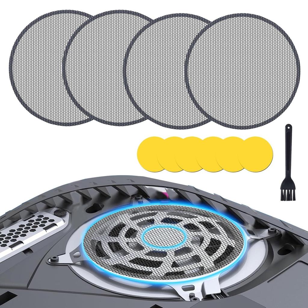 Пылевой фильтр для вентилятора PS5, простой в использовании, новый дышащий пылезащитный чехол для вентилятора охлаждения PS5, комплект пылезащитного чехла для вентилятора радиатора PS5