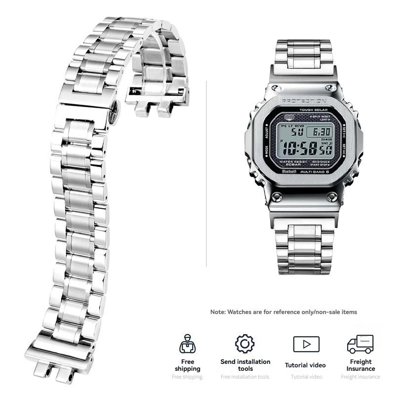 Модифицированные цельнометаллические часы из нержавеющей стали для Casio 35-й anniversary G-SHOCK, серия GMW-B5000, аксессуары