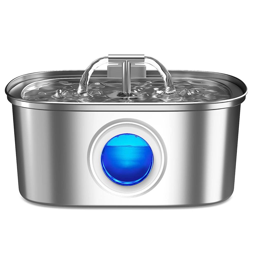 3.2L фонтан для питья кошек автоматический из нержавеющей стали для домашних животных собак диспенсер для воды с бесшумным насосом фонтан для нескольких домашних животных