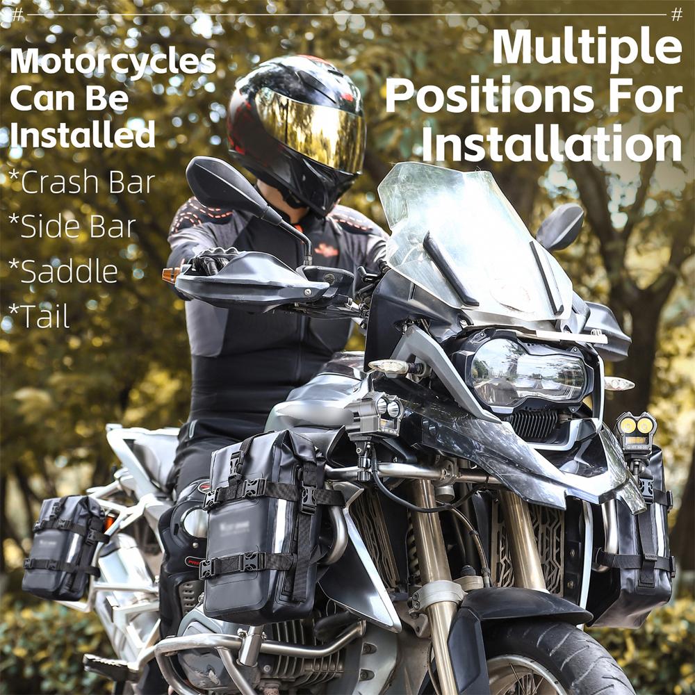 Motorcycle Bumpers Bag Waterproof 5L Motorcycle Side Frame Bag Motorcycle CrashBar Bag Universal