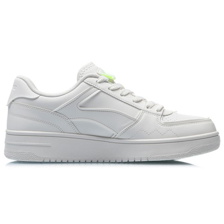 Li-Ning Versatile Strategy Simple Versatile Non-Slip Wear-Resistant Low-Top Skate Shoes Men Sneakers White AGCQ307-5