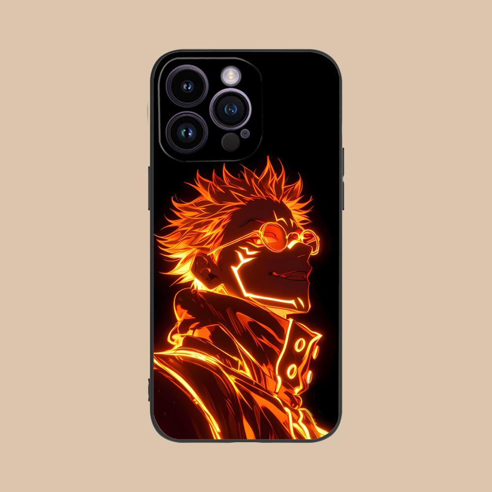 Чехол для телефона Jujutsu Kaisen Neon JJK для iPhone 16 15 14 13 12 11 X XR XS 8 7 Pro Max Plus Mini Цветная печать Чехол для мобильных телефонов