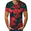 3D T Shirt Man Summer Top Clothing Floral 3D Printing Tees Fashion O Neck T Shirts Men Casual Short Sleeve T Shirts