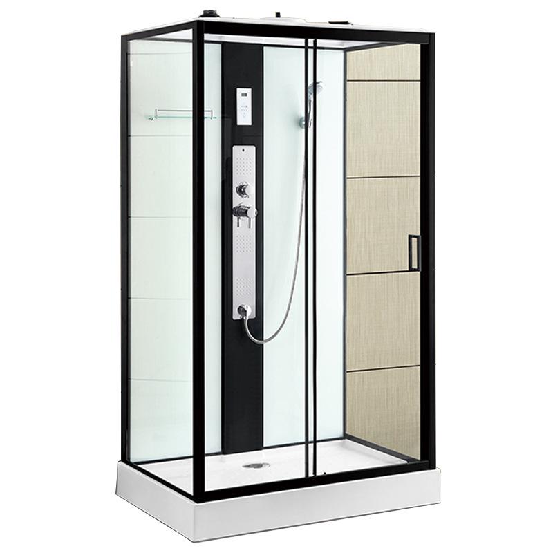 Luxury Waterproof Rectangular Tempered Glass Shower Partition Screen for Hotel Bathrooms