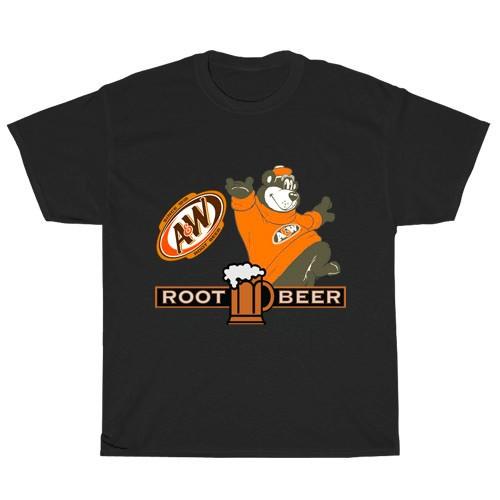 A amp; W Root Beer Logo American TShirt Funny Size Unisex T-Shirt