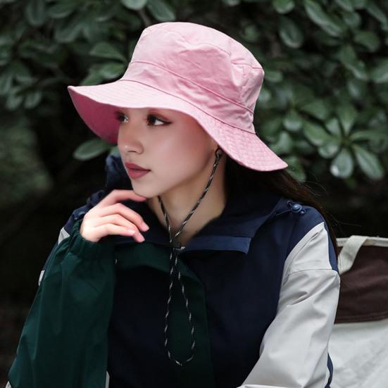 Рыбацкая шляпа унисекс с большими полями, ветрозащитный ремешок на подбородке, защита от ультрафиолета и солнечного света, быстросохнущая, отличная воздухопроницаемость, дорожная кепка для рыбалки на открытом воздухе