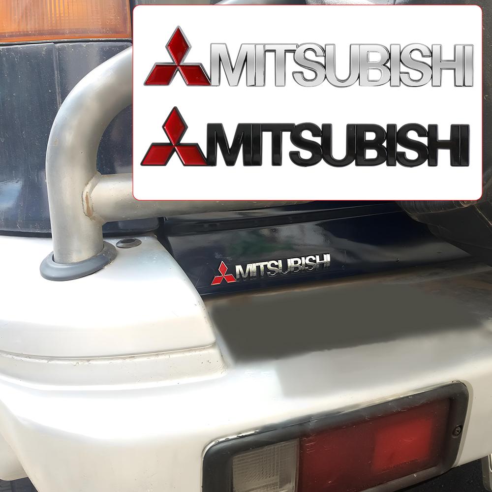cwvc7 Car Hood Front Grill Rear Trunk StickerDecal Emblem Accessories For Mitsubishi 9 Ralliart X ASX L200 Colt Outlander Pajero Cross