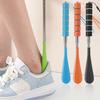 Stainless Steel Shoe Horn Telescopic Anti-slip Handle Seniors Men Women Kids Elder