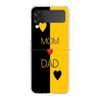 LGBT Rainbow Gay Luxury Phone Case For Samsung Galaxy Z Flip 3 4 5 Hard Folding PC Shell For Samsung Z Flip3 Clear Back Cover