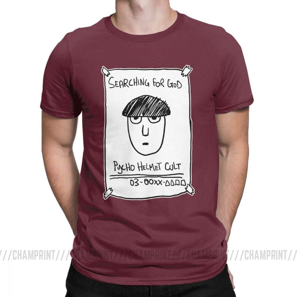Fashion Mob Psycho 100 Where Is He T Shirt For Men Round Neck 100 Cotton