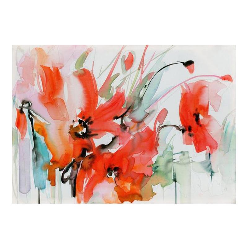 Modern Wall Art Flower Painting Living Room Abstract Water Splash Canvas Painting Wall Decoration Background Wall Decoration