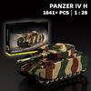 Военные конструкторы WW2 Танк Panzer IV Sd.Kfz.161 Немецкий Зенитный Танк Flakpanzer IV Зенитное Орудие Солдаты Кирпичики Игрушки для Детей Подарок