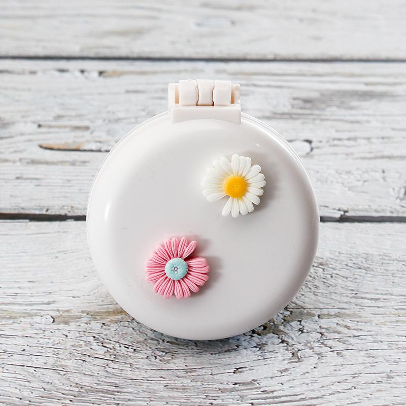 Симпатичные мини-складные гребни для волос с зеркалом, портативные для путешествий, массажная расческа для женщин и девочек, щетки для волос, аксессуары для укладки