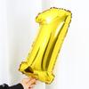 Серебряные и золотые шары-цифры 16 дюймов (0-9) - Популярный свадебный декор и товар уличного торговца