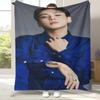 Фланелевое одеяло Kpop B-BTS Чон Чонгука, Ультрамягкое теплое плюшевое покрывало для дома, спальни, кровати, дивана, офиса, кемпинга, подарок