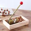 Adjustable Nut Sheller Cracker Tool with Wooden Base Plate for Walnuts