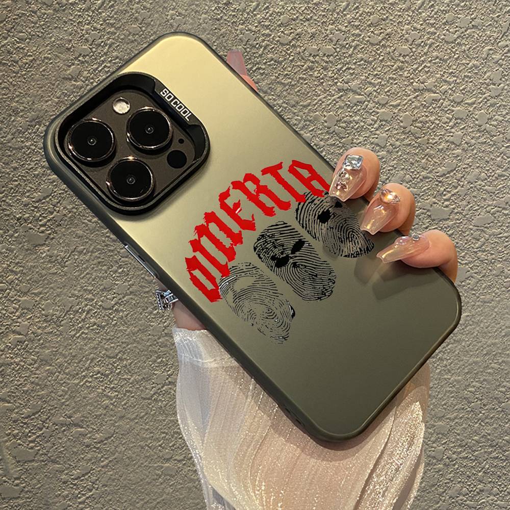 Роскошный чехол O-Omertas Cool M-Maes 47 для iPhone 17 16 15 Pro Max Plus 14 13 12 11 Черный Белый Ударопрочный чехол для телефона