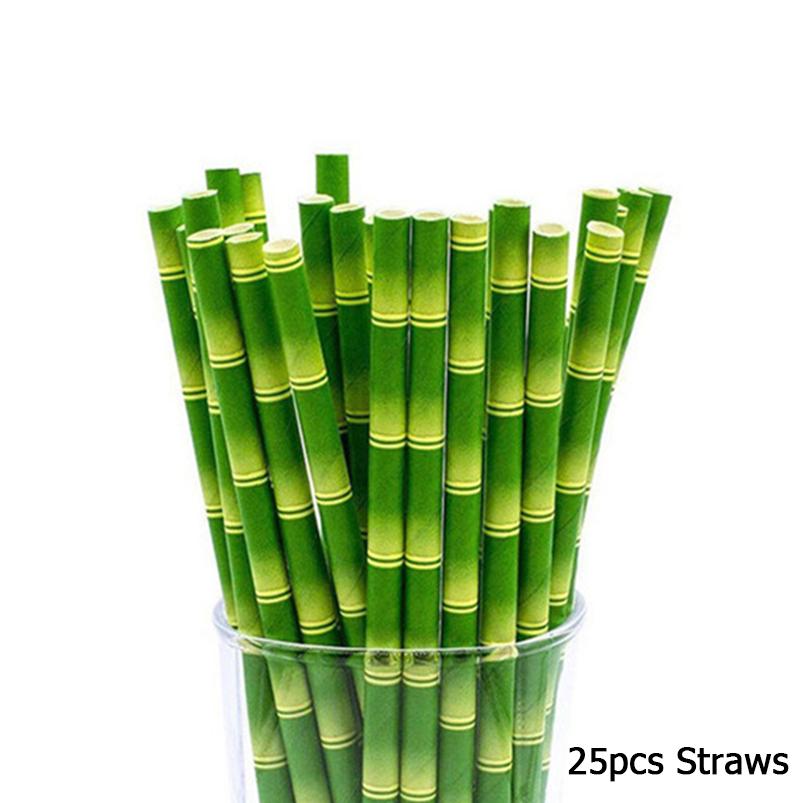 25 шт. розовых бумажных трубочек для питья, сувениров для украшения свадьбы, дня рождения, бумажных трубочек для питья, принадлежностей для дня рождения