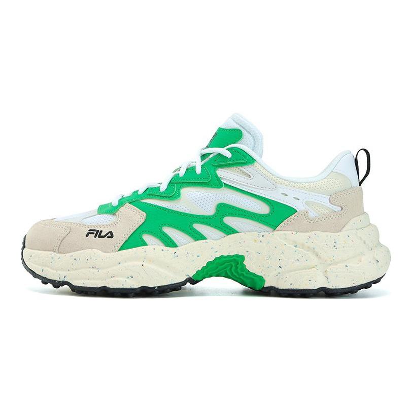Fila Серия Fern Обувь из травы Fern Сетчатая ткань Синтетическая кожа Повседневная Универсальная Низкие кроссовки Папины кроссовки Мужские кроссовки FILA-Белый F12M331101FWK