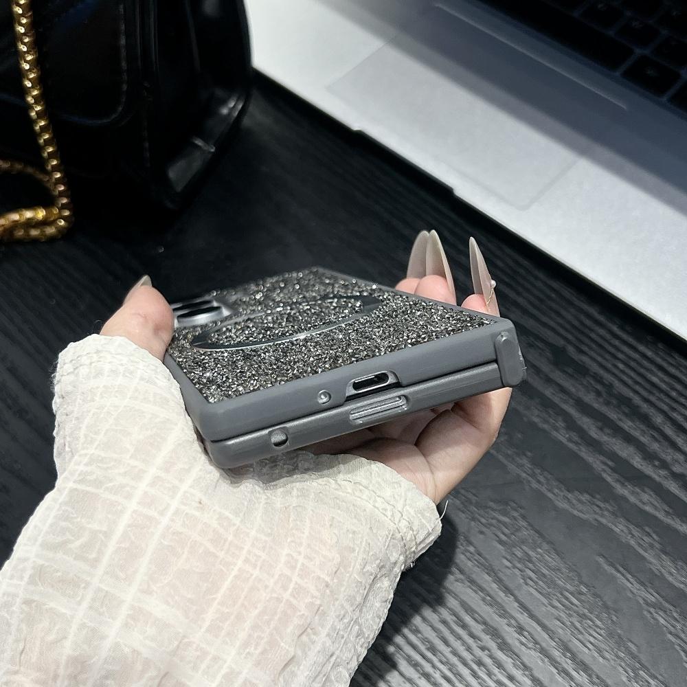 Для Samsung Z Fold 7 Сияющий Градиентный Алмазный Чехол Для Беспроводной Зарядки Magsafe для Телефона Для Samsung Z Fold 6 5 4 3 Противоударный Чехол