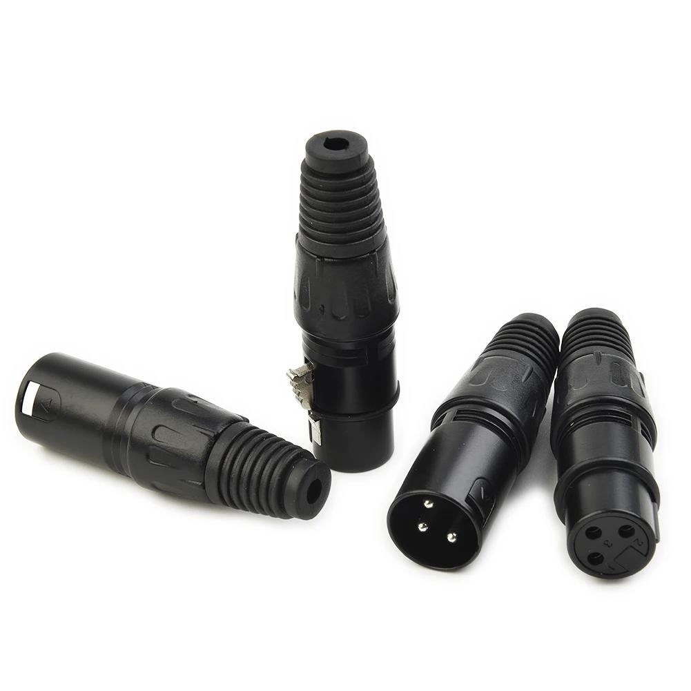 10 пар XLR/DMX 3-контактные аудиокабели для микрофона, разъемы штекер/розетка, MIC SnakePlug, разъемы кабеля
