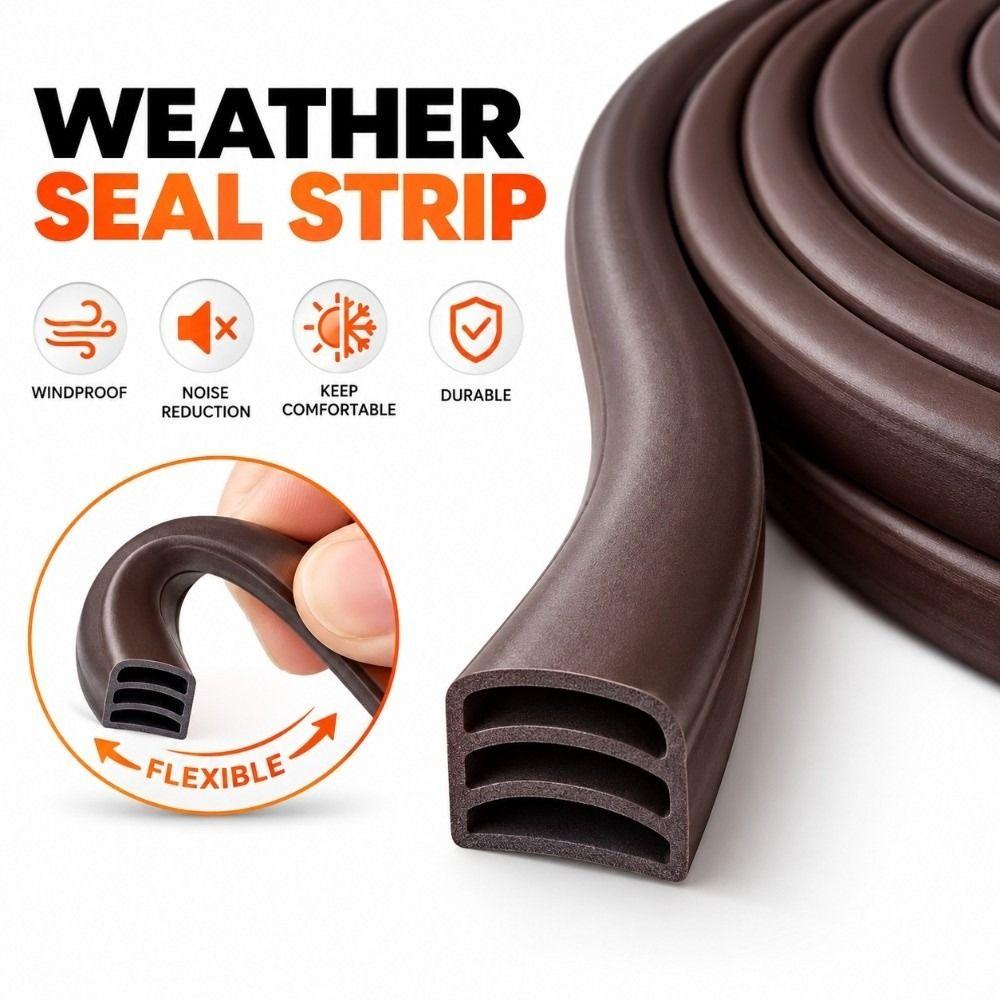 Anti-Collision Door Weather Stripping Flexible Door Gap Seal Door Seal Strip  Entry Door Sealing