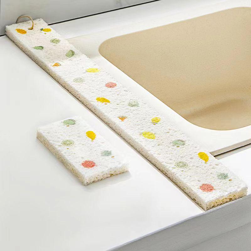 "Wood Pulp Cotton Absorbent Sponge Pad for Dishwashing & Table Cleaning"