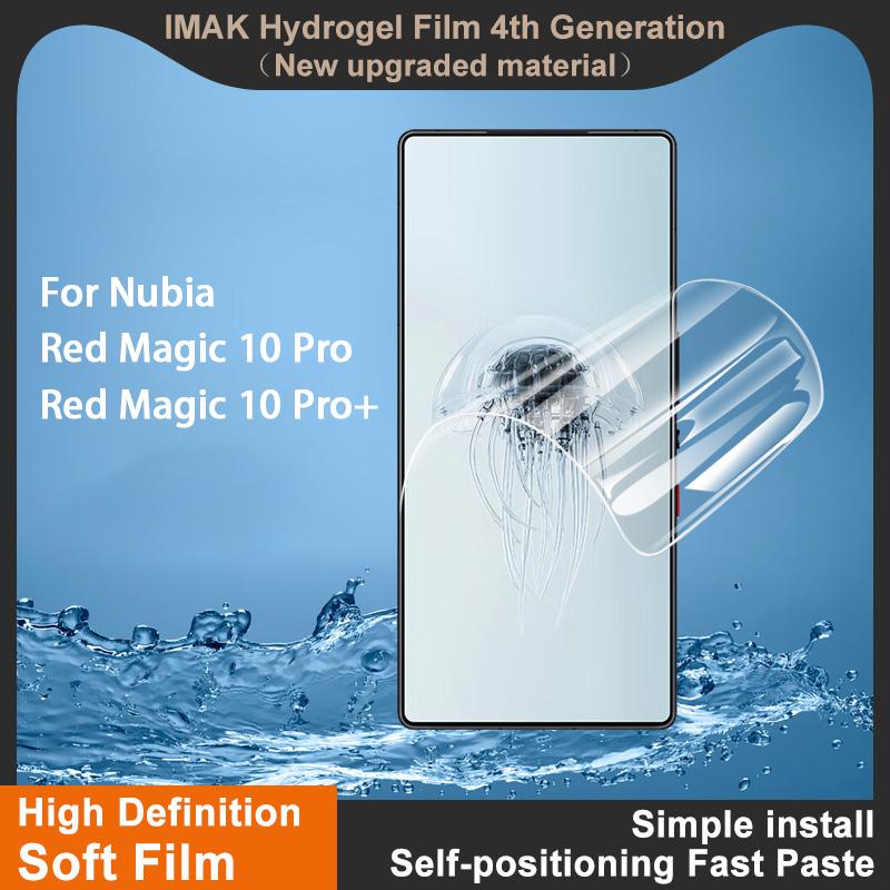 Для Nubia Red Magic 10 Pro Plus 5G Glass IMAK Hydrogel Film 4-го поколения Full Cover Screen Protector