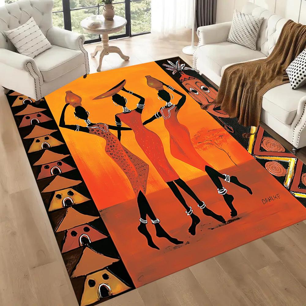African Heritage Elegance Floor Mats for Living Room, Bedroom and Room Decoration Are Suitable for Gifts.