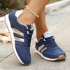 Fashion Lightweight Women's Casual Sports Shoes Fashion Striped Decor Breathable Sneakers Woman Plus Size Comfort Non Slip Walking Shoes