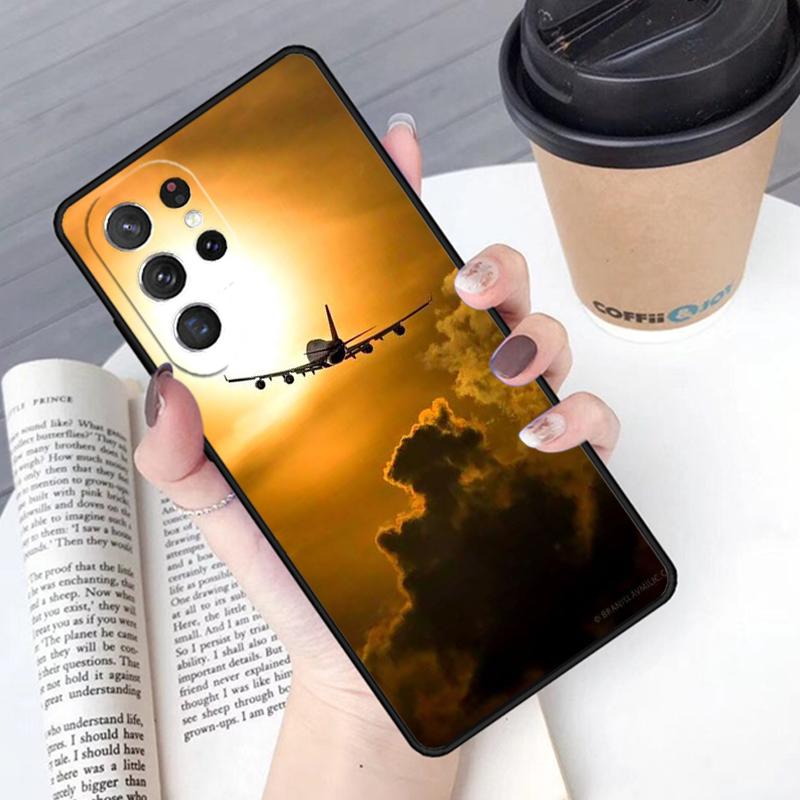 Чехол для телефона Самолет Самолет Самолет Для Samsung Galaxy S24 S25 Ultra S21 S22 Ultra S10E Note 10 Plus Note 20 FE S23