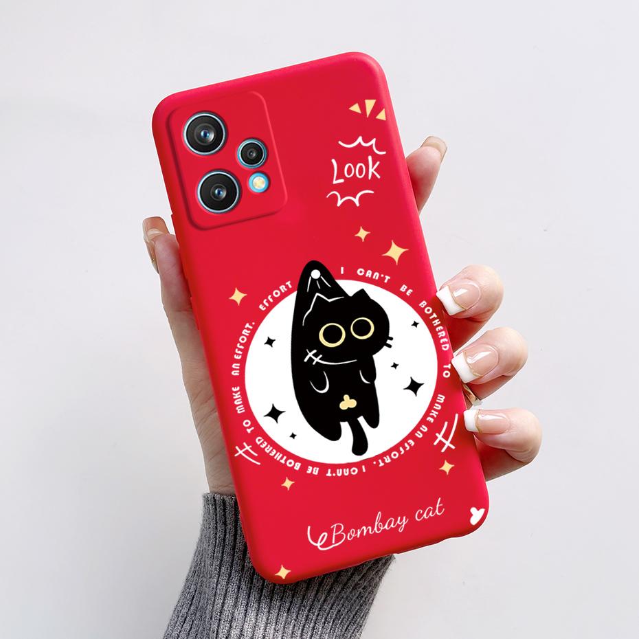 Cute Panda Cartoon Phone Case For Realme 9 4G 9 Pro Plus Protective Cover Case Soft TPU Funda For OPPO Realme 9 4G Coque Bumper