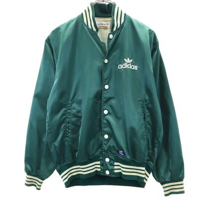 Adidas 70-е 80-е Винтаж сделано Descente Логотип Трилистник Стажан L зеленый Мужской Б/У