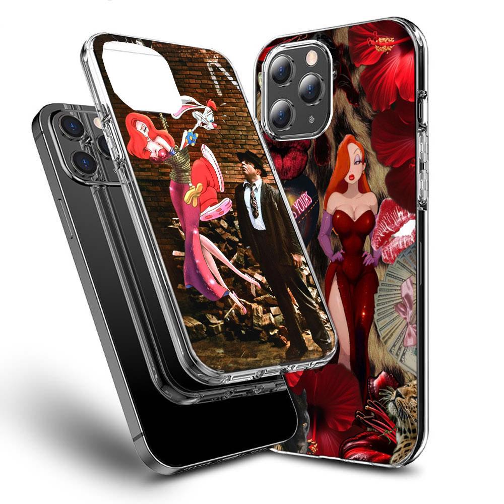 J-Джессика R-Кролики Чехол для телефона Для Iphone 16E 15 Pro 14 Plus 17E 16 17 Pro Max Air 11 12 13 Mini Ударопрочный Capa Милый Чехол T