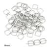 Разноразмерные гальванизированные пластиковые бусины CCB с большим отверстием для изготовления украшений своими руками