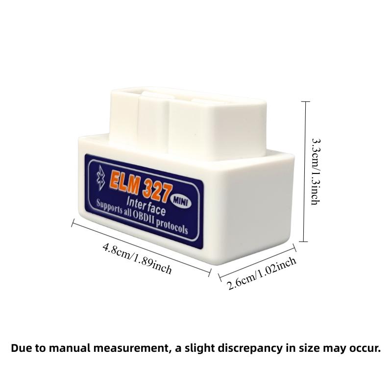 Мини ELM327 Bluetooth OBD2 Сканер Читатель кодов 2025 V1.5/V2.1 Инструменты для диагностики автомобиля Детектор ошибок Check Engine 16-контактный адаптер