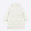 New Balance Детский воротник-дерево Съемная стеганая куртка на пуху цвета слоновой кости