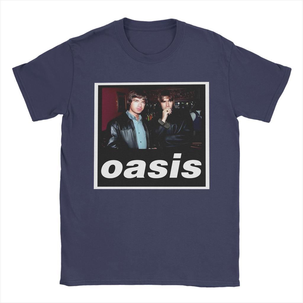 Новинка Футболки с принтом рок-группы O-Oasis Мужские с круглым вырезом с коротким рукавом Летние топы 100% Хлопок