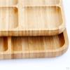 4-Compartment Bamboo Appetizer Serving Tray