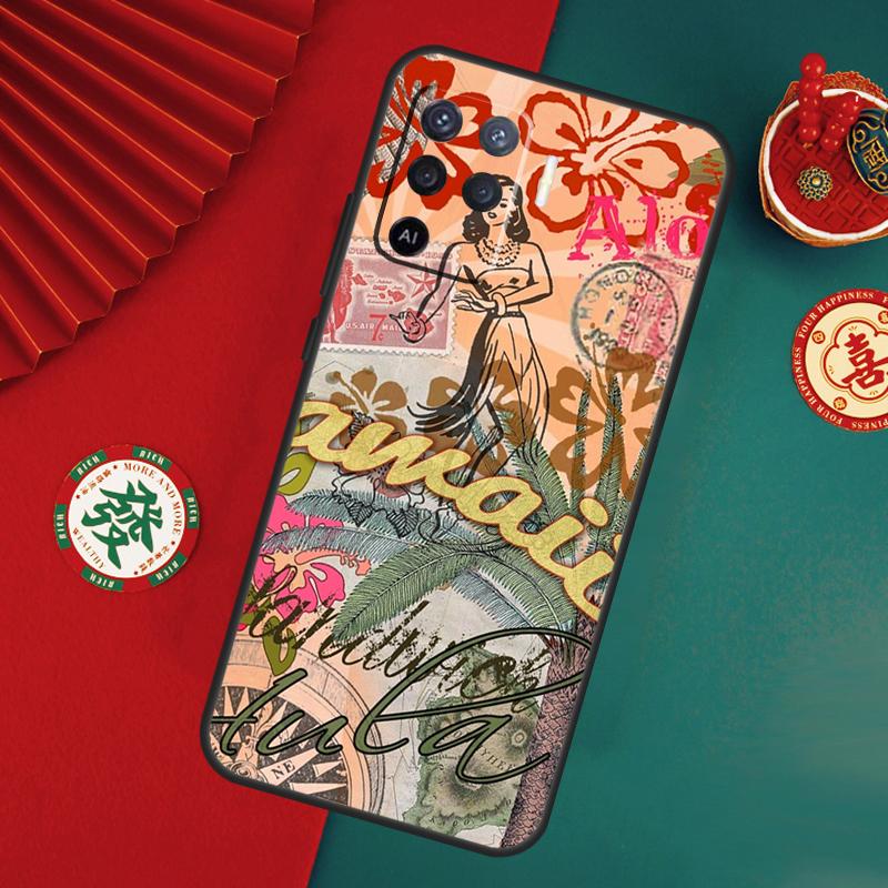 Aloha Beach Life Hawaii Case For Oppo A76 A16 A96 A17 A60 A40 A80 A98 A58 A78 A18 A38 A57 A74 A54 A94 A15 A5 A6 Pro