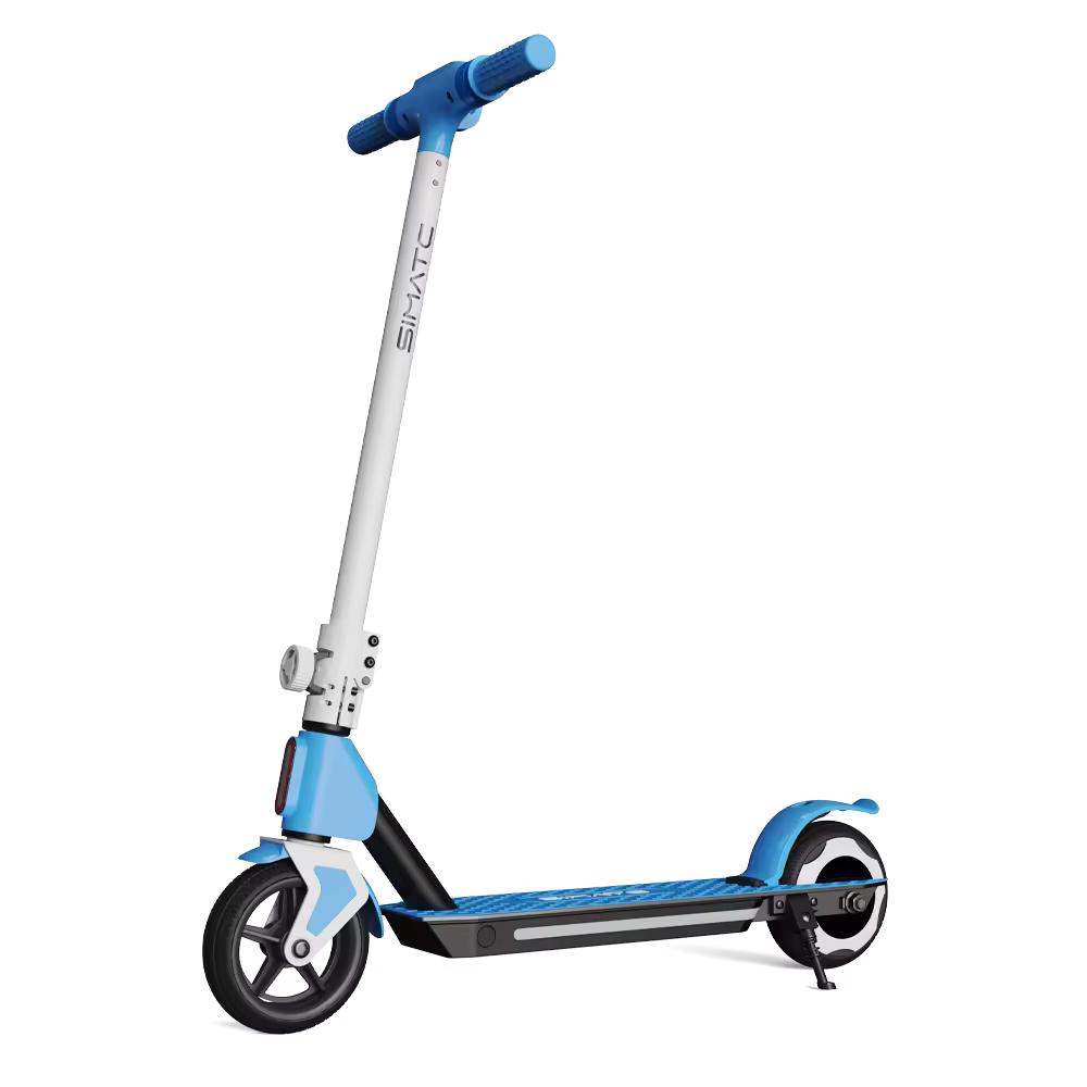 Electric Scooter — 6.5-inch Solid Tires, 130W Brushless Motor, Alloy Steel Frame, Foldable Design — A Gift for Kids.