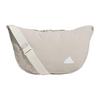 New Adidas Recycled Polyamide Shoulder Bag Unisex Light Gray JJ4343