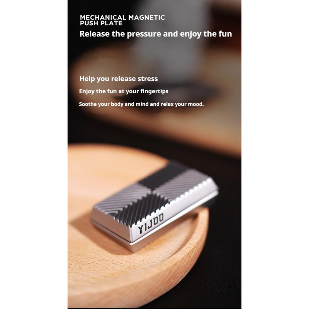 Magnetic Push Card Anti-Stress Mechanical Slider Toy Pushing Plate Sensory Toy Cool Things Punnk Stress Relief Toys EDC Adults
