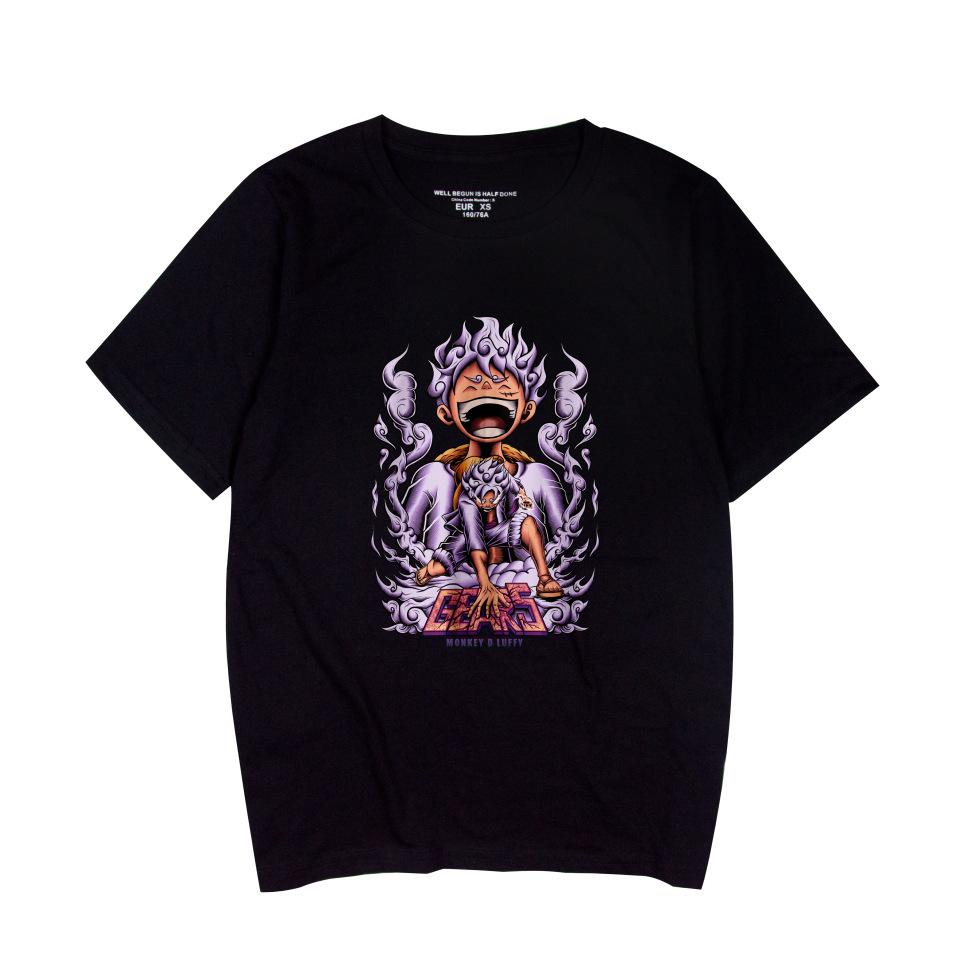 Аниме ONE PIECE С принтом Модные Женские Мужские Косплей Футболки с Коротким Рукавом