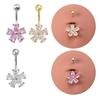 Stainless Steel Belly Button Rings Crystal Body Piercing Jewelry Navel Ring  Sexy